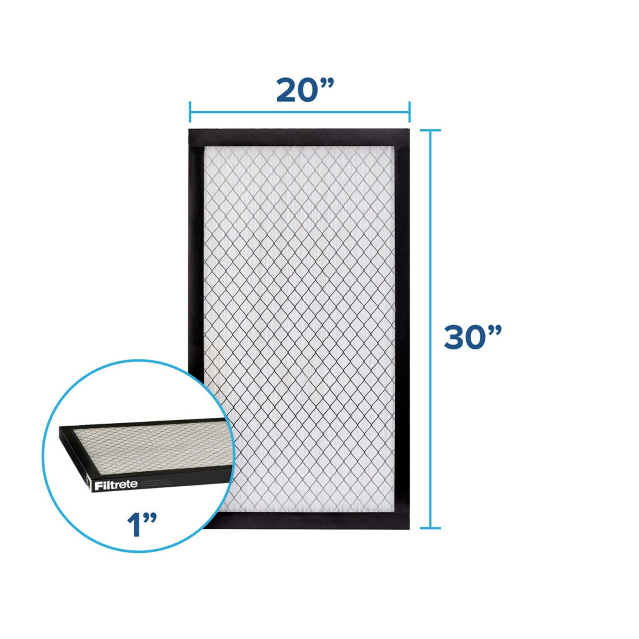 Filtrete 20x30x1 HVAC Furnace Air Filter, MPR 2500 MERV 14, Premium Allergen and Ultrafine Particles, 4 Pack
