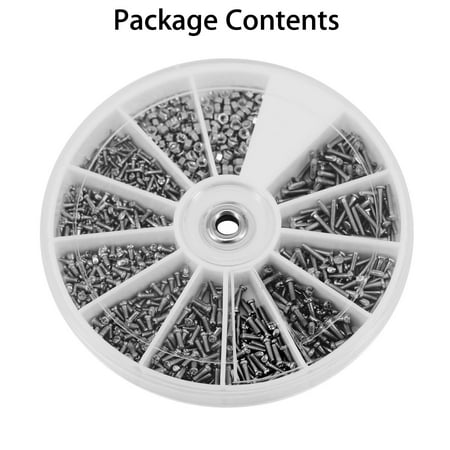 

1000 Pcs 12 Size Small Screw Nuts Assorted Kit Set M1 M1.2 M1.4 M1.6 M2.5 M2.0\t