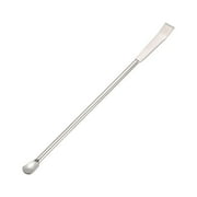 Unique Bargains 125mm 2 in 1 Double Head Stainless Steel Micro Lab Sampling Spoon 5 Pack