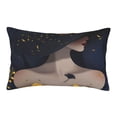 thumbnail image 3 of Salouo Elegant Lady With Hat Print Print Pillow Case Cover,Wrinkle-Free Bed Pillow Cover Pack of 1 Home Decor Fade-Resistant and Stain-Resistant ,Pillows Not Included -14"x20", 3 of 8