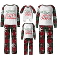 thumbnail image 1 of Christmas Greetings Christmas Family Pajamas Matching Sets, Matching Family Outfits Skin-friendly Matching Pjs, Adding a Festive Touch to Your Family's Winter Wardrobe (Multicolor), 1 of 4