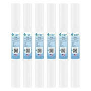 Tier1 5 Micron 20 Inch x 2.5 Inch | 6-Pack Spun Wound Polypropylene Whole House Sediment Water Filter Replacement Cartridge | Compatible with Pentek P5-20, 155016-43, SDF-25-2005, Home Water Filter