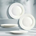 thumbnail image 5 of 6.5 Inch Porcelain Plate Set of 6, White Dessert Plates Ceramic Salad Appetizer Plates for Christmas party, Ceramic Plates for Dinner, 5 of 9
