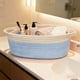 thumbnail image 1 of Weaving Basket Handle Storage Basket Shelf Wardrobe Organizer Gift Basket Equipped With Ribbon And Bag Decorations, 1 of 7