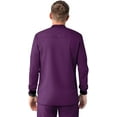 thumbnail image 2 of Adar Addition Scrubs for Men - Zippered Bomber Scrub Jacket - A6206 - Eggplant - 2X, 2 of 8