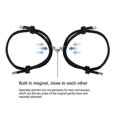 thumbnail image 5 of Couple Heart Shape Bracelets Magnetic Charm Pendants Braided Rope, 5 of 5