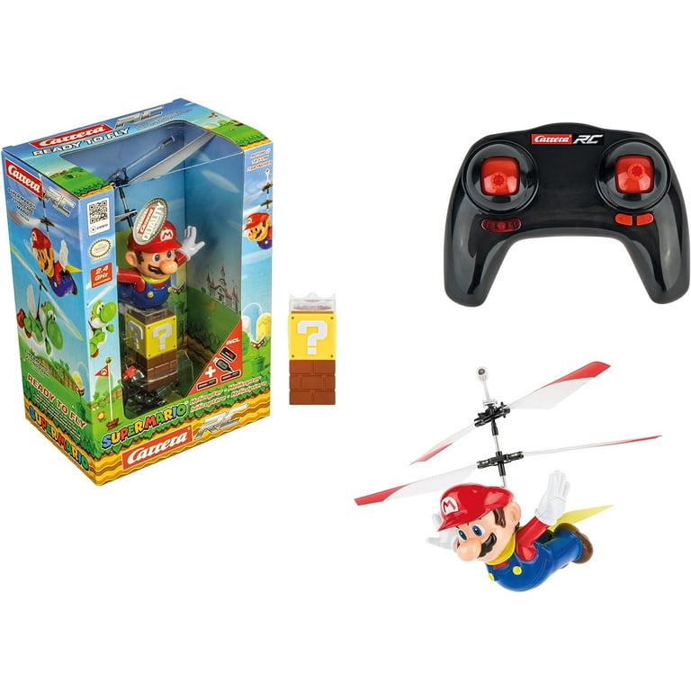 Carrera RC - Officially Licensed Flying Cape Super Mario 2.4GHz 2-Channel  Rechargeable Remote Control Helicopter Drone Toy with Easy to Fly Gyro