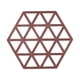 thumbnail image 4 of Posavasos hexagonal multiusos resistente al calor para cocina, tapetes para tazones y platos. Triángulo rojo oscuro, 4 of 9