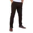 thumbnail image 2 of Pantalón de gabardina stretch John Silver  Corte recto color chocolate, 2 of 5