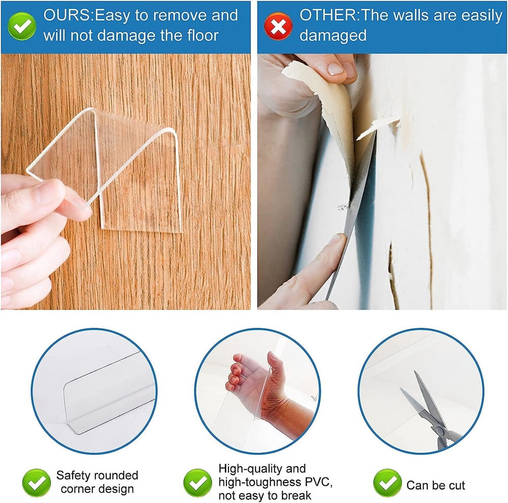 5 Pack Under Bed Blocker for Pets Dogs, NOGIS 4.7 Inches High Toy Blocker, Couch Blockers with Strong Adhesive, Gap Stopper Under Couch or Bed to Stop Things Going Into