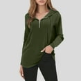 thumbnail image 2 of EDFBUYKRS Long Sleeve Shirts for Women Crew Neck Casual Tunic Tops Lightweight Pullover M, 2 of 5