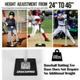 thumbnail image 6 of CureCalor Metal Baseball Batting Tee, 24-46" Adjustable Height, Handrolled Flexible Rubber Top, 6 of 11