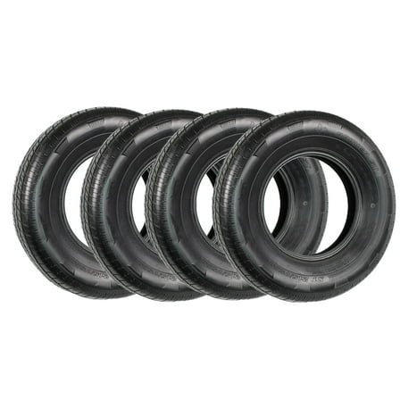 eCustomrim 4-Pack ST215/75R14 Steel Belted Radial Trailer Tire Load C 1870# 215/75R14 Tire