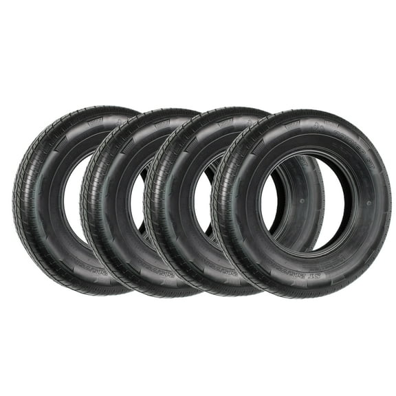 eCustomrim 4-Pack ST215/75R14 Steel Belted Radial Trailer Tire Load C 1870# 215/75R14 Tire