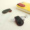 thumbnail image 4 of Handmade Magnetic Paper Clip Bookmark Planner Retro Genuine Leather Cover Durable Notebook Accessory Decoraction Office School Wine, 4 of 9