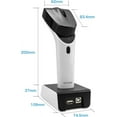 thumbnail image 3 of NETUM Bluetooth Wireless 1D Barcode Scanner, Hands Free CCD Barcode Reader with Stand Works with Mac OS, Windows, iOS, Android-DS5000（White）, 3 of 7
