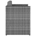 thumbnail image 3 of vidaXL Garden Chair with Stool Poly Rattan Anthracite, 3 of 5