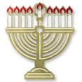 thumbnail image 1 of Foil Menorah Silhouette Party Accessory (1 count) (1/Pkg), 1 of 1