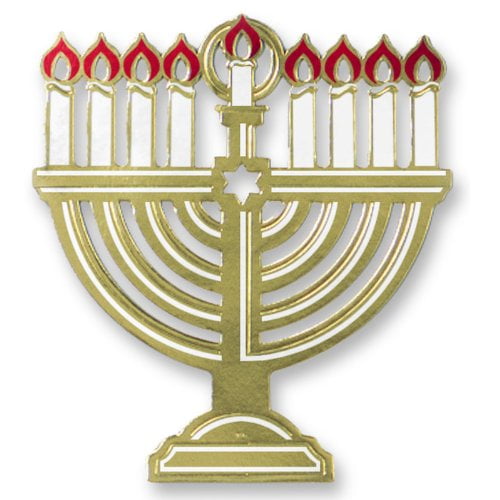 Foil Menorah Silhouette Party Accessory (1 count) (1/Pkg)