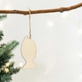 thumbnail image 4 of 100PCS Wood Fish Cutouts Unfinished Wooden Fish Hanging Ornaments DIY Fish Craft Gift Tags for Part-Good, 4 of 5