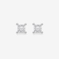 thumbnail image 2 of 0.17 Ct. Diamond Stud Earring for Women 10KT White Gold Princess Cut Diamond, 2 of 2