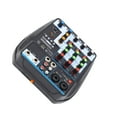 thumbnail image 1 of Consola De Tablero De DJ, Mini Mezclador De Audio Portátil De Ruido Ultrabajo Para Estudios De Grabación Para DJ Para Salas De Canto Para Lugares De Entretenimiento Para Amantes, 1 of 7