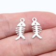 thumbnail image 4 of YIEMEEN 40 Pieces Fishbone Charm Jewelry Making Supplies Sturdy Alloy Materials Fish Bone Pendants Accessory for Projects, 4 of 12