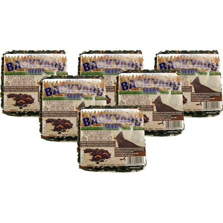 CountryMax Backyard Seeds Worms & Seeds Seed Cakes 7 Ounces (6 Pack)