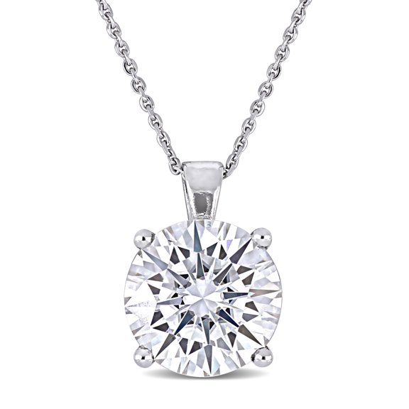 Everly Women's 4CT TGW Created Moissanite 14k White Gold Pendant