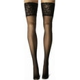 thumbnail image 3 of YooGuoGuo Women's Spandex Sheer Thigh Highs with Silicone Stay-Up Lace Top, 3 of 6