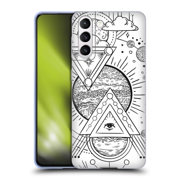 Head Case Designs Officially Licensed Haroulita Magick - Tarot - Mystical Cosmos Soft Gel Case Compatible with Samsung Galaxy S21 5G