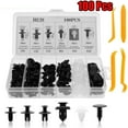 thumbnail image 1 of 100 Pcs Fender Clips for Car Liner Fastener Rivet Push Retainer 6 Size Universal, 1 of 11