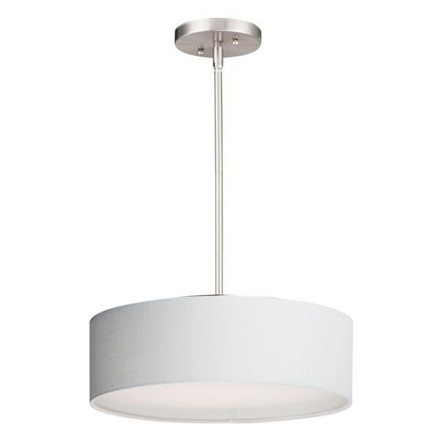 Maxim 10224WLSN 16 in. Prime LED Single Pendant Ceiling Light, Satin Nickel