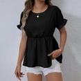 thumbnail image 5 of Cilsoka Fitted Black T Shirts for Women Womens Summer Tops 2025 Plus Size Graphic Tees for Women Plus Size Womens Short Sleeve Blouses Cotton My Orders Placed, 5 of 6
