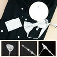 thumbnail image 3 of Uxcell 5000Pcs Plastic Tag Ties Fastener 6" Security Loop Tie Pins Hang Tags Snap Lock for Clothing Price Tag Shoes Snap Lock Luggage Label, White, 3 of 5