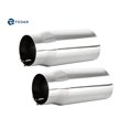 thumbnail image 1 of Fedar Inlet 4" ; Outlet 5" ; Length 12" Exhaust Tailpipe Tip 2-pack, 1 of 3