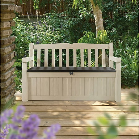 Keter Eden Outdoor Resin Storage Bench, All Weather 