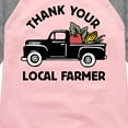 thumbnail image 3 of Instant Message - Thank Your Local Farmer - Toddler & Youth Girls Raglan Graphic T-Shirt, 3 of 5