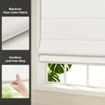 thumbnail image 3 of LazBlinds No Tools No Drill Cordless Roman Shades for Windows, Blackout Thermal Insulated UV Blocking Window Blinds, Lightweight Fabric Blinds for Indoor Windows, 29" W x 60" H, Blackout - White, 3 of 6