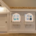 thumbnail image 6 of OFFIGAM 25pcs Miniature Wooden Door and Window Set Unfinished Door and Window Set DIY Craft for Garden Patio and Balcony Decoration, 6 of 11