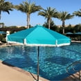 thumbnail image 3 of 9ft 6 Ribs Replacement Umbrella Canopy w/Fringed Valance in Turquoise (Canopy Only), 3 of 3