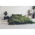 thumbnail image 3 of Pavish Export Linen Duvet Cover In Moss With Button Closure Luxurious Cozy Comfy Soft Bedding Set 2 Pillow Sham King, 3 of 3