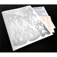 thumbnail image 1 of XXX Main Racing XXXV005C Autocollant de Flammes Chromées Miroir, 1 of 1