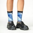 thumbnail image 4 of Kdxio Western Desert Cactus Print Children's Socks for Daily Wear and Sports Use Colorblock Mid-Calf Design Breathable Material, 4 of 5
