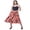 Coral Weaves Skirt, variant on Women Skirts Long A-Line Midi Skirts with Pockets for Ladies, Black