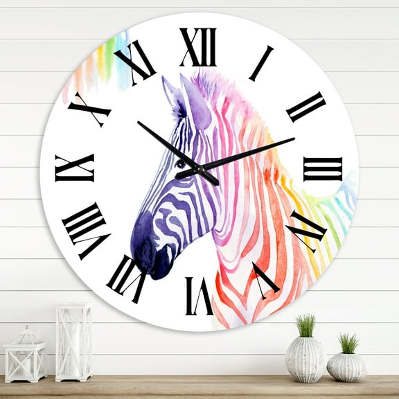 Designart 1 in Quartz Farmhouse Wall Clock