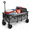 Grey, variant on ACCVER Heavy Duty Collapsible Wagon - Folding Wagons Outdoor Camping Wagon Foldable & Portable w/ All-Terrain Wheels, Drink Holders, 220LBS Capacity, Black