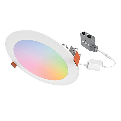 HALO WiZ 6 Inch Color and Tunable White Ultra-Thin Recessed Lighting LED Wafer Light for Ceiling and Shower â 1 Pack â 960 Lumens