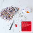 thumbnail image 3 of Glass Seed Beads Letter Beads,Small Pony Stripe DIY Beads Assorted Kit for DIY Jewelry Making, Beading, Crafting, 3 of 5