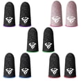 thumbnail image 2 of 6 Pairs Finger Sleeves for Gaming, Gaming Finger Sleeves, Thumb Sleeves Mobile Gaming Controller, Cell Phone Gaming Finger Sleeves for Mobile Game, Anti Sweat, Breathable, 2 of 8